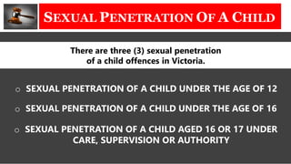 Sexual Offences in Victoria, Australia | PPTX