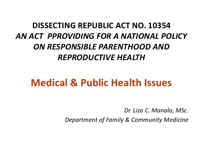 reproductive health law in the philippines essay