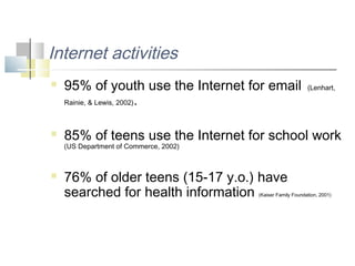 Sexual solicitation and harassment on the Internet and the mental hea…