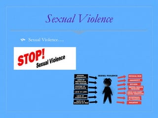 Sexual Violence 
 Sexual Violence…. 
 