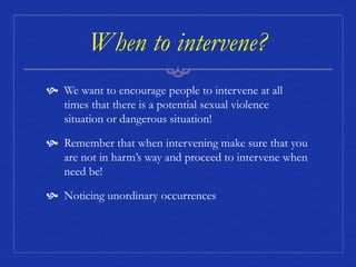 Sexual Violence & Bystander Intervention | PPTX
