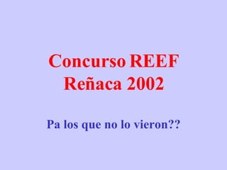 Concurso REEF Reñaca 2002 Pa los que no lo vieron?? 