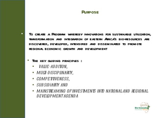 Bioresources Innovations Network for Eastern African Development   