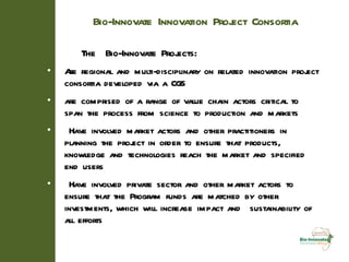 Bioresources Innovations Network for Eastern African Development   