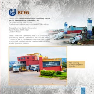 Kbc Rwanda Who is in the Special Economic Zone? | PDF