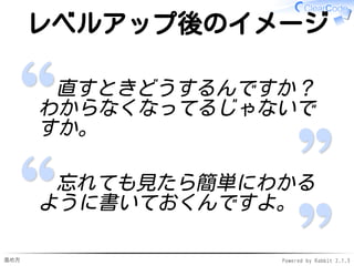 進め方 Powered by Rabbit 2.1.3
トレーナー紹介
須藤
クリアコード代表取締役✓
リーダブルコード（本）の
「解説」の著者
✓
進行と全体を気にかける係✓
 