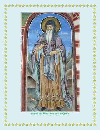 Pictură din Mănăstirea Rila, Bulgaria
 