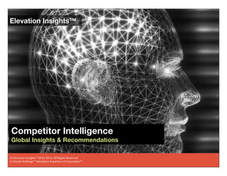 Elevation Insights ™ | Competitor Intelligence