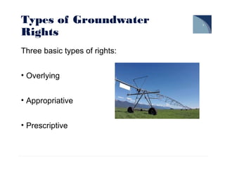 Basics: Rights to Groundwater | PPT