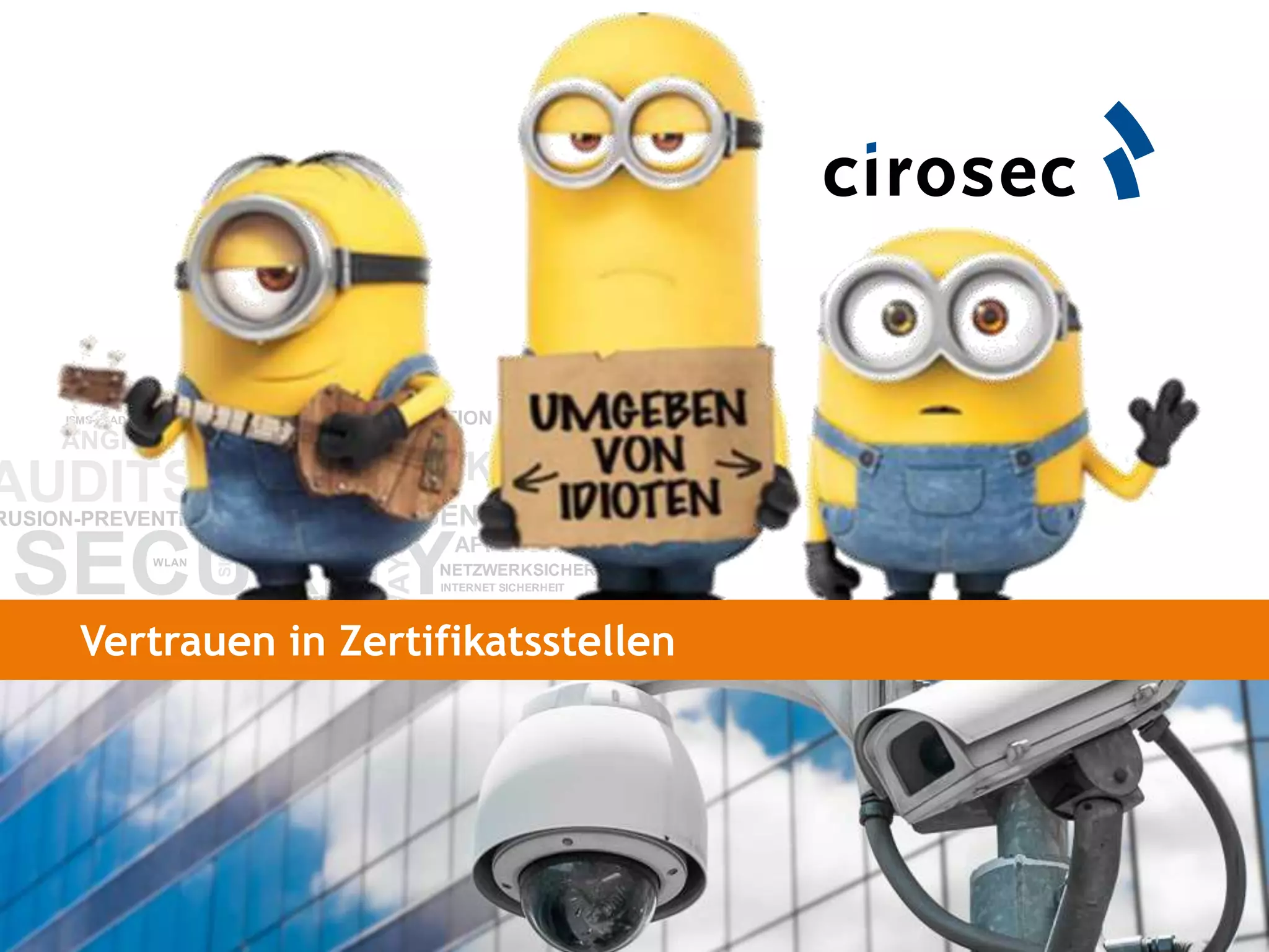 Vertrauen in Zertifikatsstellen
 