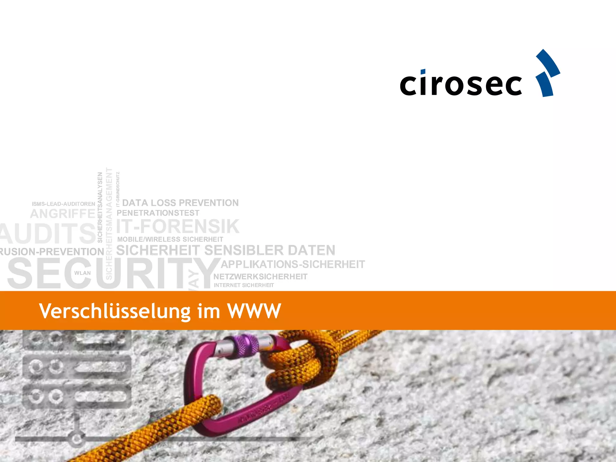 Verschlüsselung im WWW
 