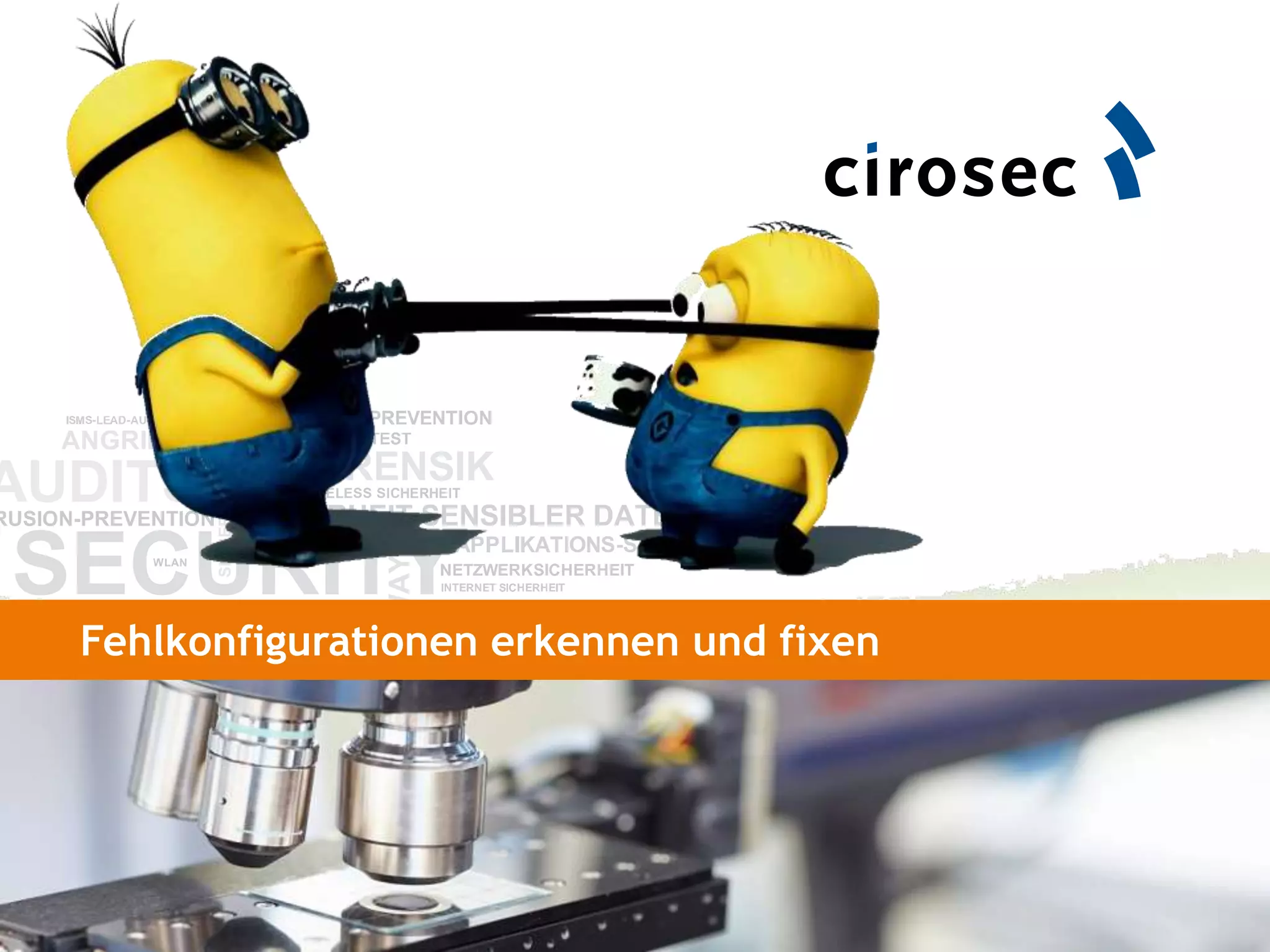 Fehlkonfigurationen erkennen und fixen
 