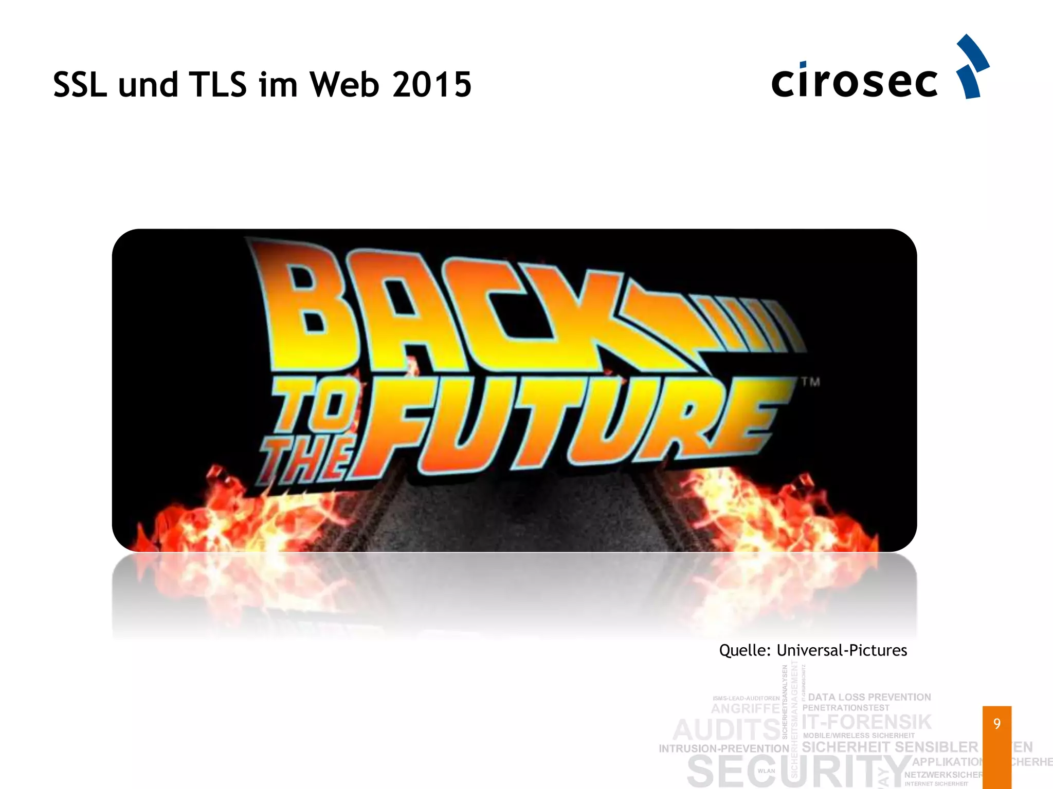 SSL und TLS im Web 2015
9
Quelle: Universal-Pictures
 