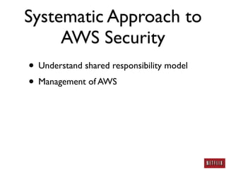 AWS Security: A Practitioner's Perspective