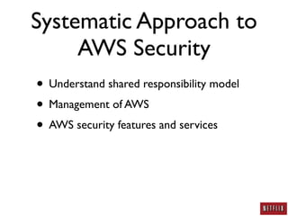 AWS Security: A Practitioner's Perspective