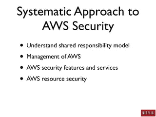 AWS Security: A Practitioner's Perspective