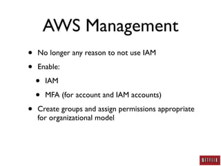 AWS Security: A Practitioner's Perspective