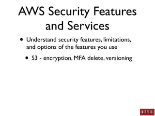 AWS Security: A Practitioner's Perspective
