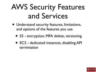 AWS Security: A Practitioner's Perspective