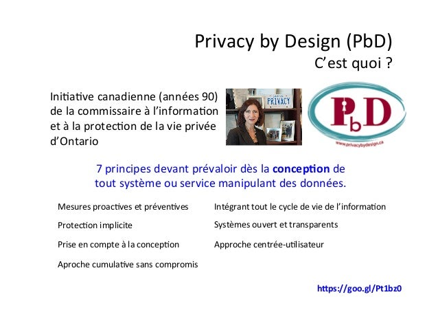 Privacy by Design et Privacy by Default : Le point de vue de l'inform…