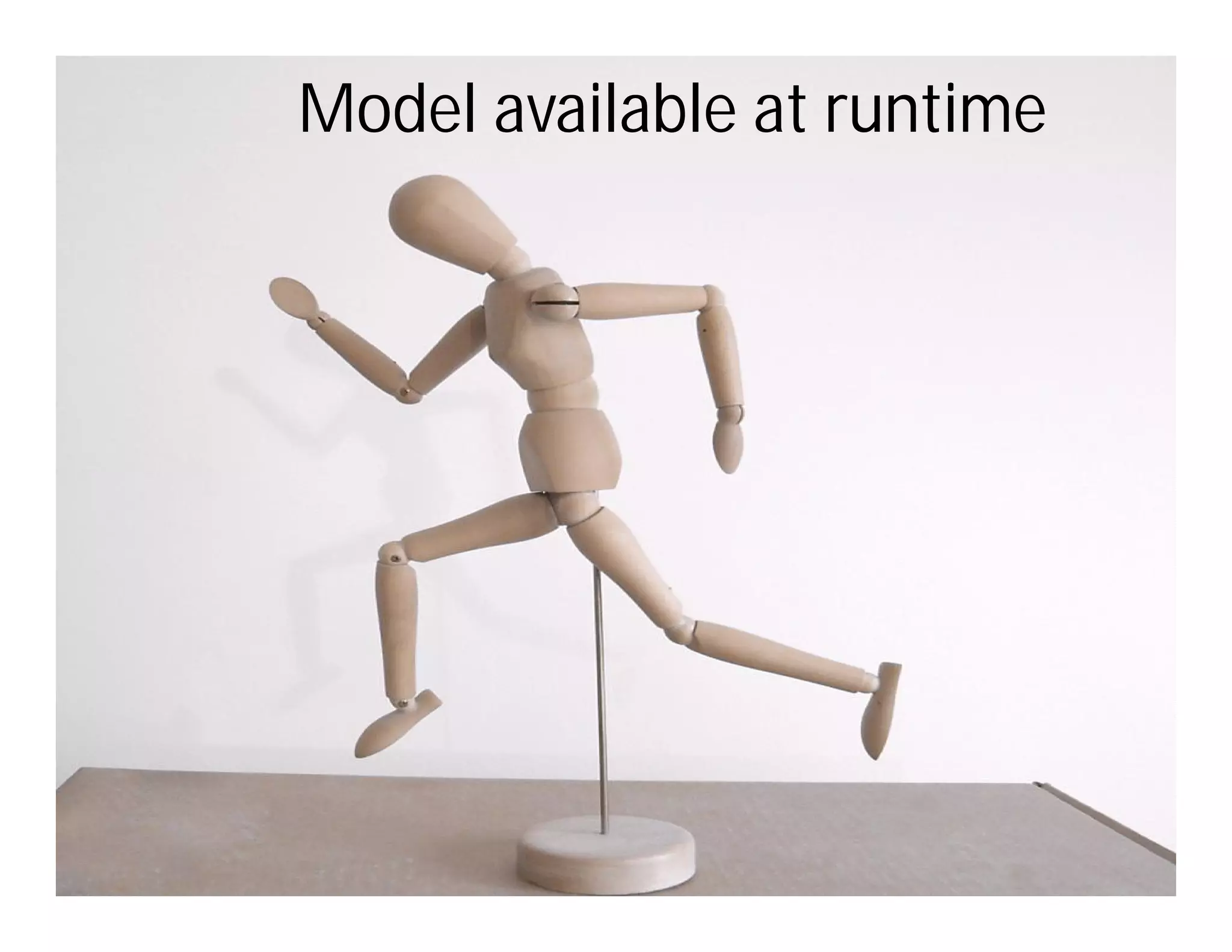 Model available at runtime
 