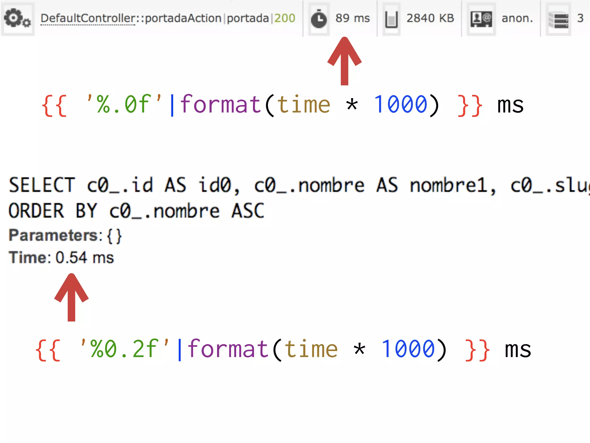{{ '%.0f'|format(time * 1000) }} ms




{{ '%0.2f'|format(time * 1000) }} ms
 