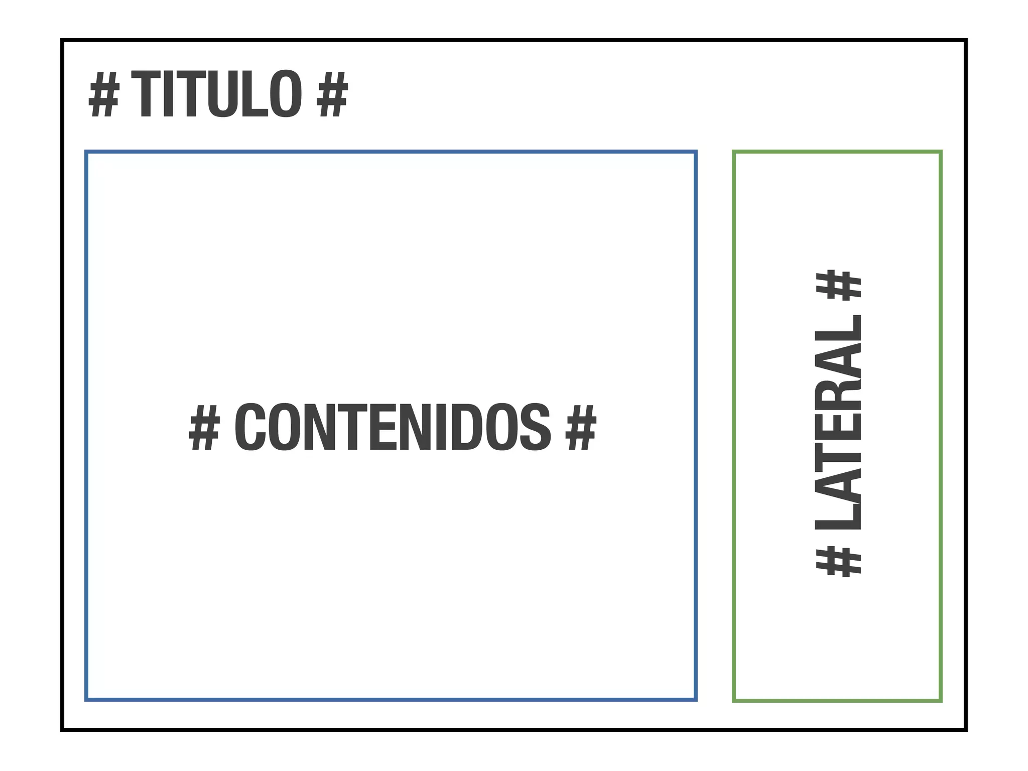 # TITULO #




                    # LATERAL #
   # CONTENIDOS #
 