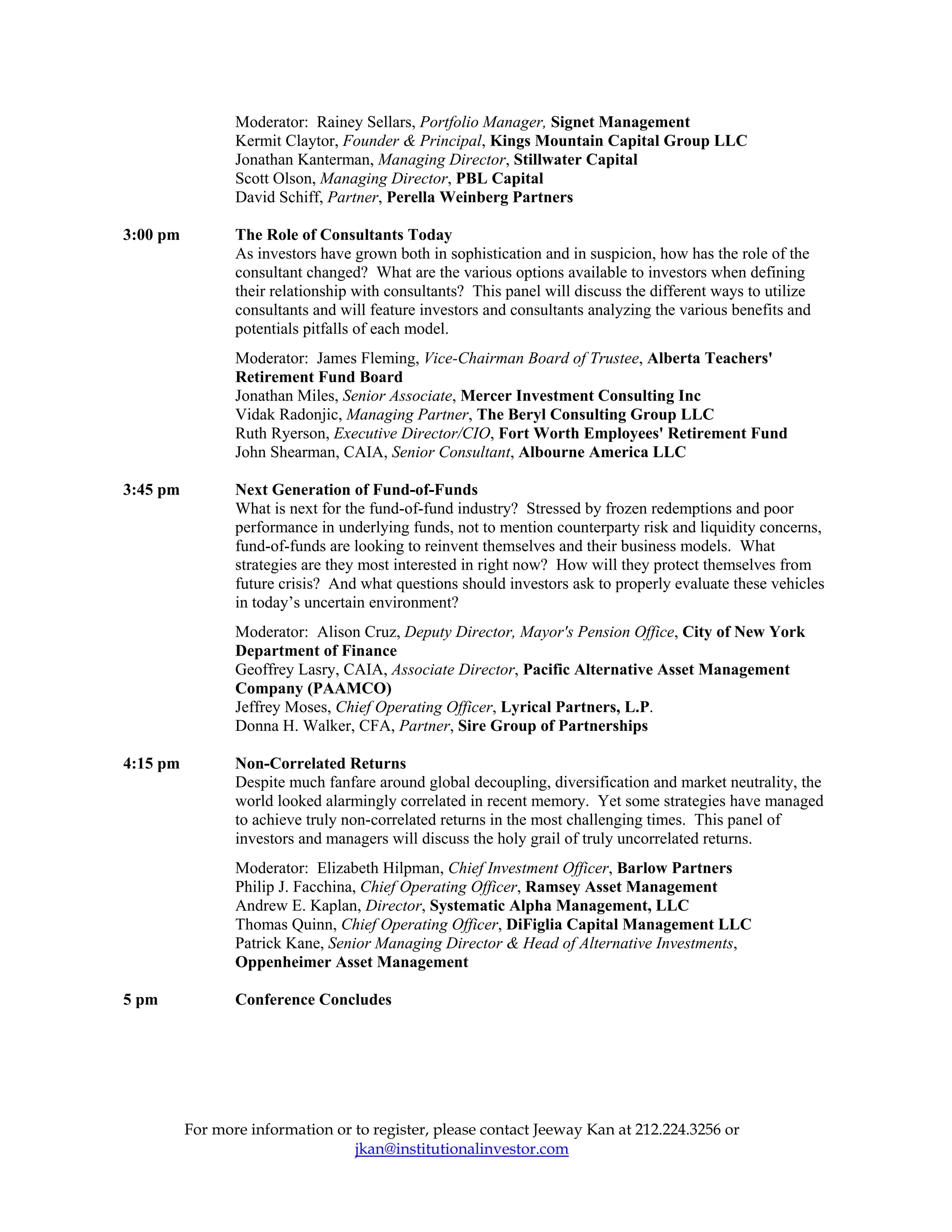 Sf 2009 Agenda