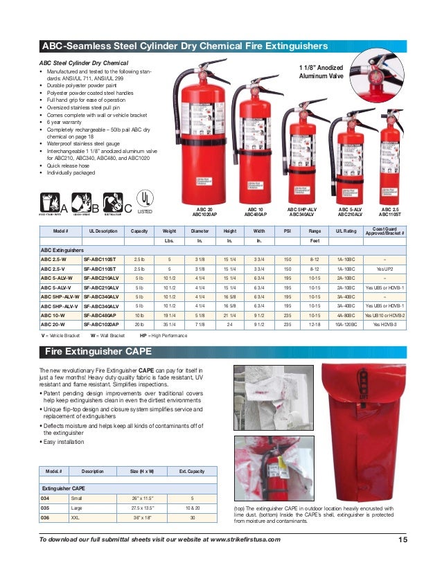 Fire Extinguisher And Cabinets Catalog