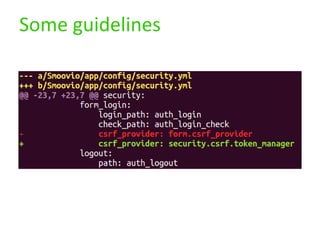 Some guidelines
 
