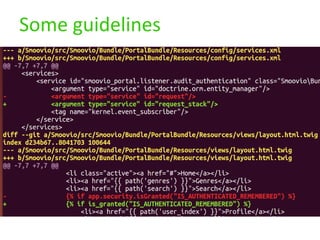 Some guidelines
 