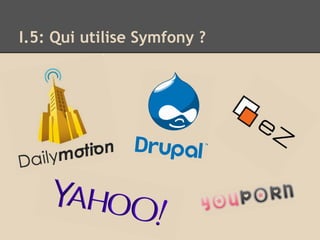 I.5: Qui utilise Symfony ?
 