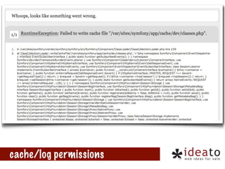 cache/log permissions

 