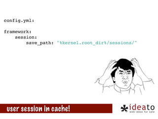 config.yml:
framework:
session:
save_path: "%kernel.root_dir%/sessions/"

user session in cache!

 