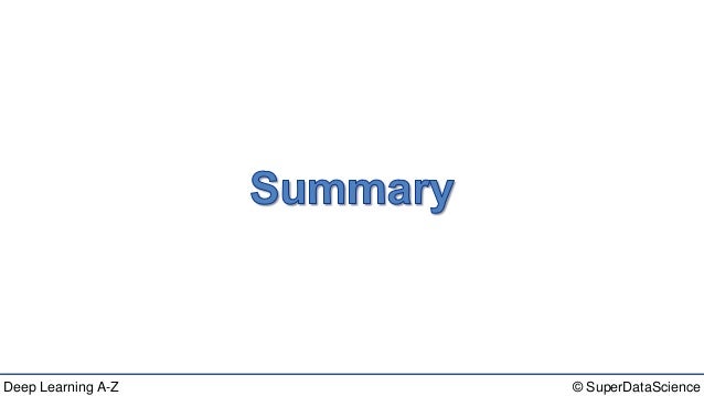 super data science deep learning