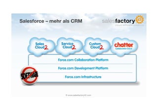 Salesforce – mehr als CRM




                  © www.salesfactory42.com
 