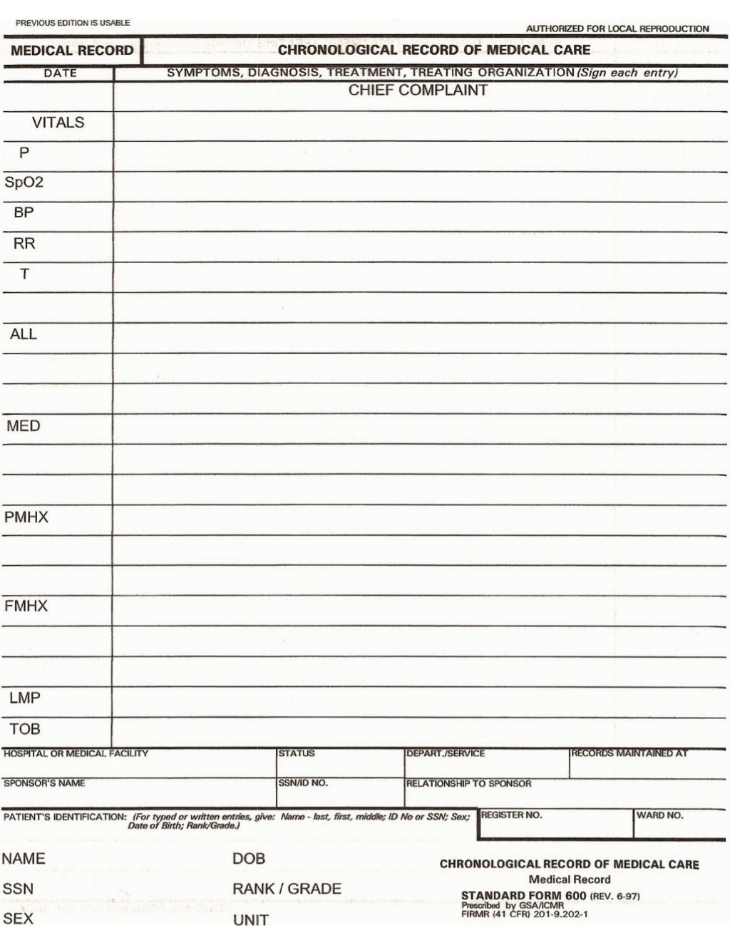 Standard Form 600