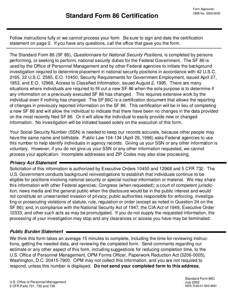 sf86 c omb form 3206