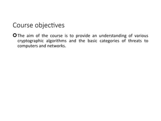information security unit 1 notes ppt contents | PPTX