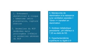 Souffrance fœtale aigue ou asphyxie périnatale | PPTX