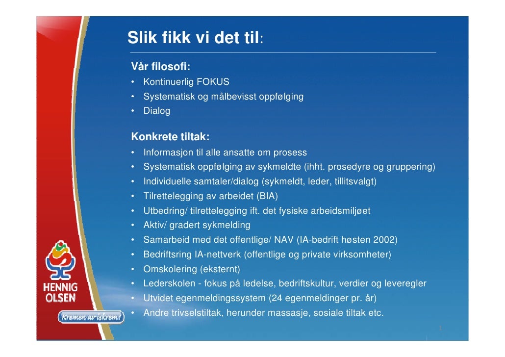 Egenmelding Ia Syk 2019 12 28