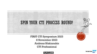 FIRST CTI Symposium 2023
8 November 2023
Andreas Sfakianakis
CTI Professional
 