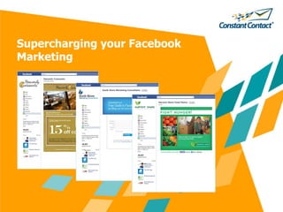 Supercharging your Facebook
Marketing
 