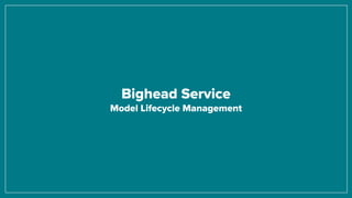 Bighead Service
Model Lifecycle Management
 