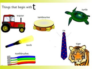 Flashcards and posters T t