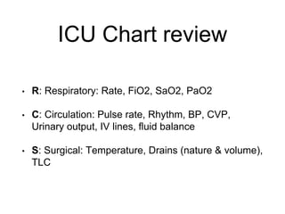Sao2 Chart Form Respiratory conditions in Critically ill Surgical patient | PPTX