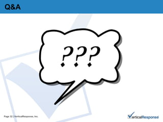 Q&A Page   | VerticalResponse, Inc. 