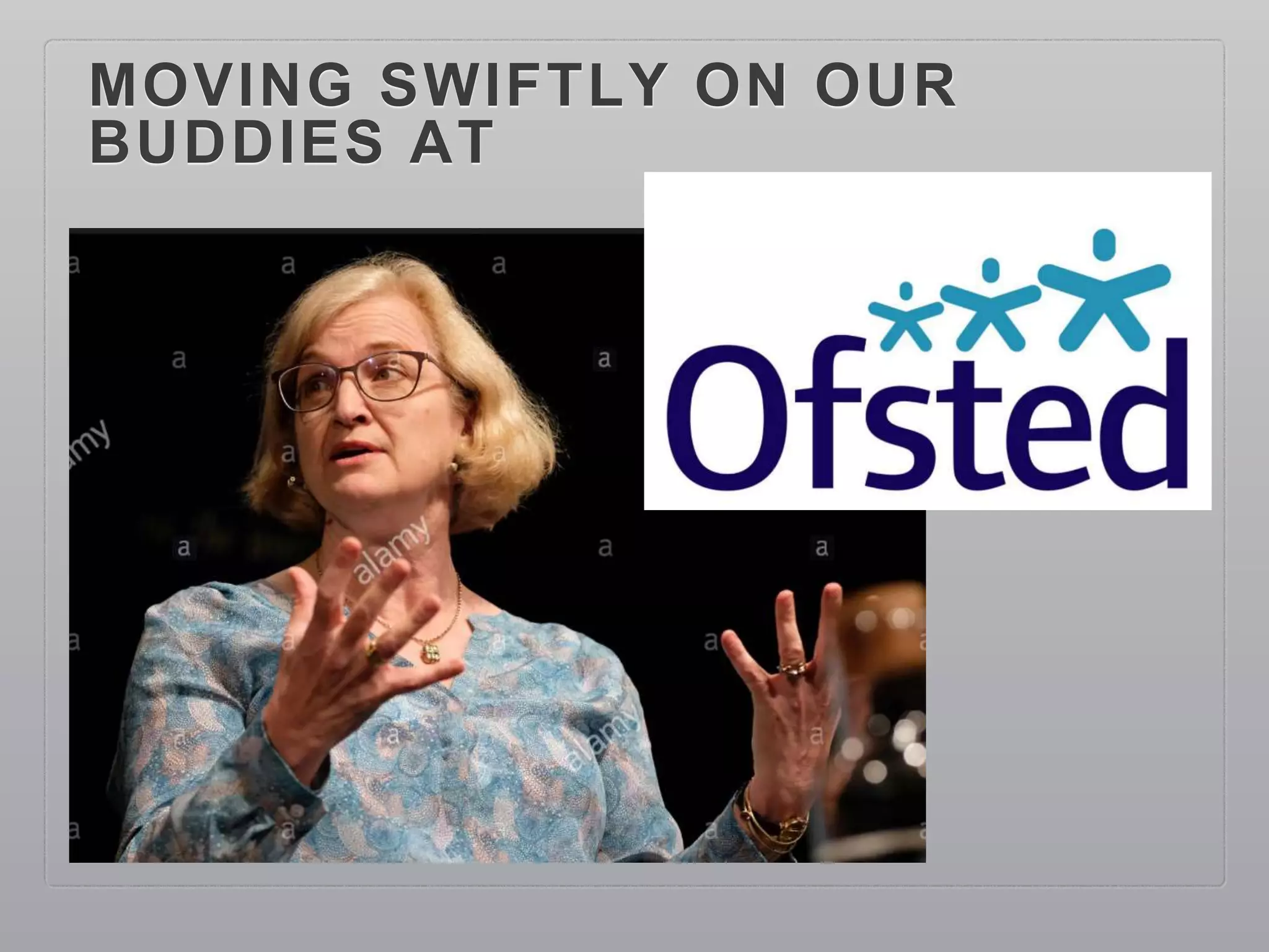 MOVING SWIFTLY ON OUR
BUDDIES AT
 