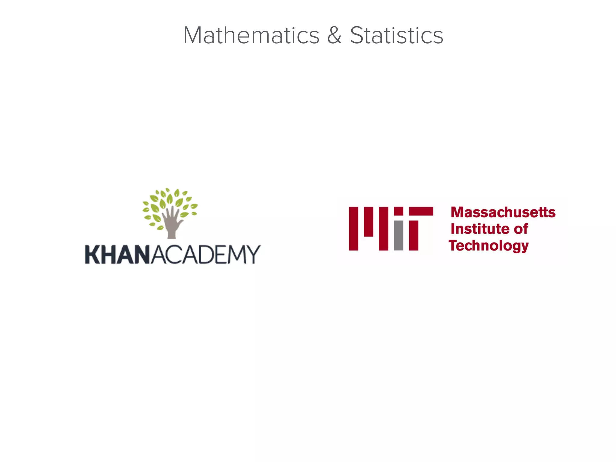 Mathematics & Statistics
 