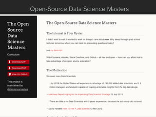 Open-Source Data Science Masters
 